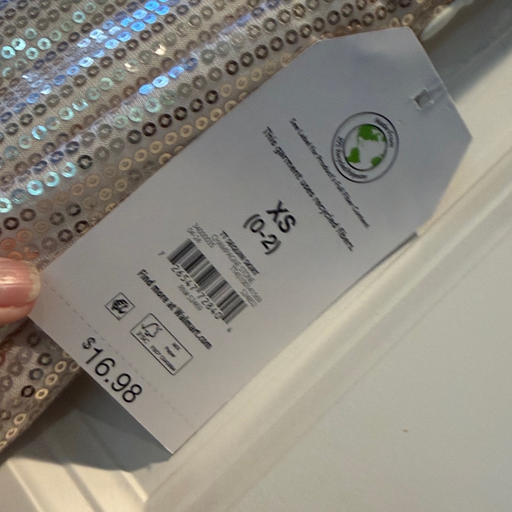Time and Tru Gold Sequin Pencil Skirt XS - Picture 4 of 9